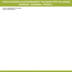 Schubladenblende SIEMENS 11013058 Für BigBox Gefrierschrank KühlGefrierKombination -Siem Kuchenartikel Verkaufsladen unnamed file 1182