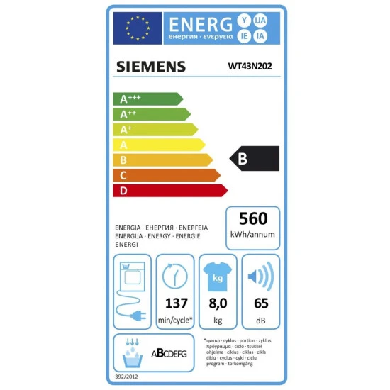 Siemens Kondenstrockner WT43N202 IQ300, 8 Kg 8 Siemens Kondenstrockner WT43N202 IQ300, 8 Kg – Bild 6