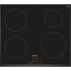SIEMENS EU651BEB1E Induktionskochfeld - 4 Bereiche - 4600 W Max - L59,2 X D52,2 Cm - Glasbeschichtung - Farbe Schwarz