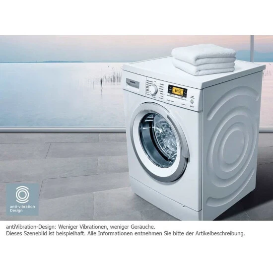 Siemens WD14U512 IQ500 Waschtrockner / 10 Waschen /6 Kg Trocknen / C / 1400 U/min / SpeedPack Wash + Dry / Outdoor Imprägnieren / IQdrive Motor 7 Siemens WD14U512 IQ500 Waschtrockner / 10 Waschen /6 Kg Trocknen / C / 1400 U/min / SpeedPack Wash + Dry / Outdoor Imprägnieren / IQdrive Motor – Bild 5