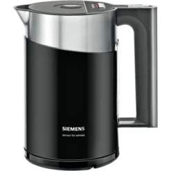 Siemens TW86103P Wasserkocher, 2400 W Überhitzungsschutz, Fassungsvermögen 1,5 L, Schwarz/anthrazit