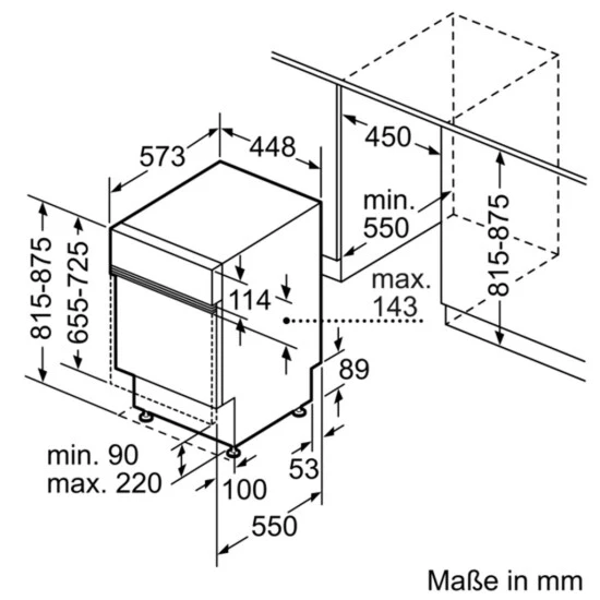 Siemens SR53HS76ME IQ300, Teilintegrierter Geschirrspüler, 45 Cm, Edelstahl 9 Siemens SR53HS76ME IQ300, Teilintegrierter Geschirrspüler, 45 Cm, Edelstahl – Bild 7