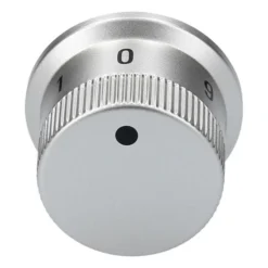 Siemens 00422904 422904 ORIGINAL Knebel Einstellknebel Kochzonenregler Kochplattenknebel Einstelldrehgriff Knopf Einkreis Drehgriff Dreknopf Silber Kochstelle Kochplatte Kochfeld