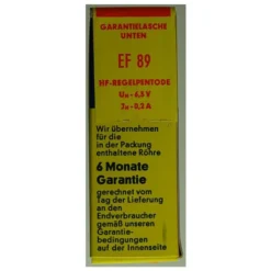 EF89 Pentode, Mesh. Eine Radioröhre Von Siemens. ID21351 5 EF89 Pentode, Mesh. Eine Radioröhre Von Siemens. ID21351 -Siem Kuchenartikel Verkaufsladen unnamed file 2920