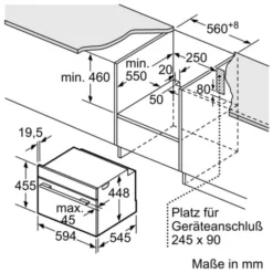 Siemens CF634AGS1 Einbaumikrowelle 900W