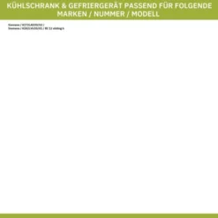 Abstellfach SIEMENS 00748573 Zweigeteilter Absteller 430x55mm Für Kühlschranktüre -Siem Kuchenartikel Verkaufsladen unnamed file 3265