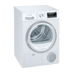 Siemens WT45HV90 Freistehender Wärmepumpentrockner, Frontlader, , Kondensations, 236 KWh/Jahr, 8 Kg Fassungsvermögen, 65 DB Geräuschemissionen, 59,8 Cm Breite, Startzeitvorwahl