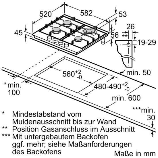 Siemens Gas-Kochfeld IQ300 EG6B5PB90 60cm 5 Siemens Gas-Kochfeld IQ300 EG6B5PB90 60cm – Bild 3
