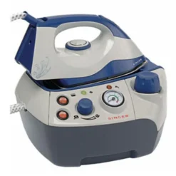 Siemens SINGER SHG6201, 850 W, 3 Bar, 1,2 L, Edelstahl-Bügelsohle, Schwarz, Blau, Grau, 1350 W