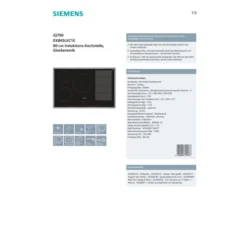 Siemens EX845LVC1E Induktions-Kochf. Autark 80cm -Siem Kuchenartikel Verkaufsladen unnamed file 4120