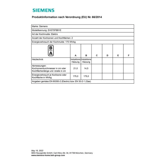 Siemens IQ100 EH375FBB1E Elektro-Kochfelder - Schwarz 9 Siemens IQ100 EH375FBB1E Elektro-Kochfelder - Schwarz – Bild 7