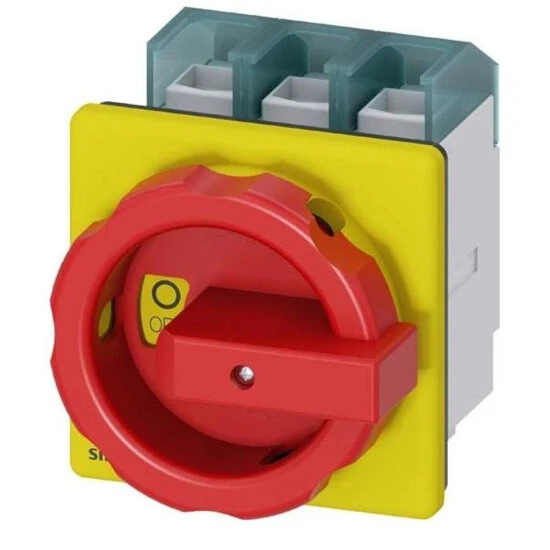 Siemens 3LD2804-0TK53 Haupt-/Not-Aus-Schalter 3polig Für Fronteinbau 3 Siemens 3LD2804-0TK53 Haupt-/Not-Aus-Schalter 3polig Für Fronteinbau