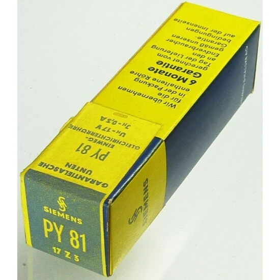 Elektronenröhre PY81 Siemens ID9979 3 Elektronenröhre PY81 Siemens ID9979
