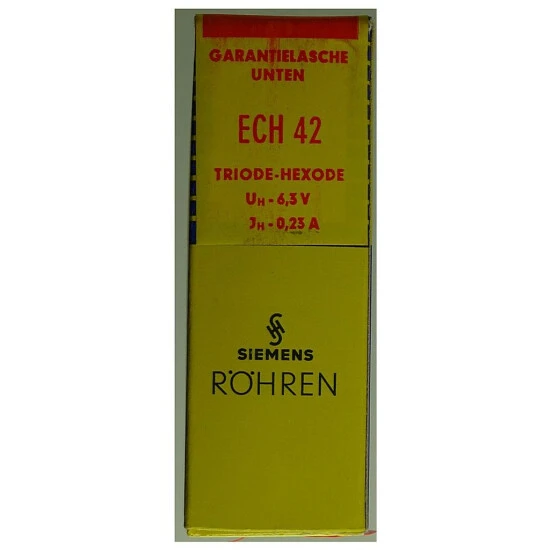 ECH42 Triode-Hexode, Mesh. Eine Radioröhre Von Siemens. ID21356 4 ECH42 Triode-Hexode, Mesh. Eine Radioröhre Von Siemens. ID21356 – Bild 2