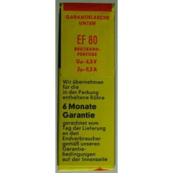 EF80 Pentode, Mesh. Eine Radioröhre Von Siemens. ID21352 -Siem Kuchenartikel Verkaufsladen unnamed file 5205