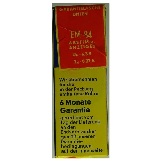 EM84 Magisches Auge. Eine Abstimmanzeigeröhre, Radioröhre Von Siemens. ID21340 4 EM84 Magisches Auge. Eine Abstimmanzeigeröhre, Radioröhre Von Siemens. ID21340 – Bild 2