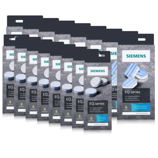 8x Siemens EQ.series Pflegeset Entkalker TZ80002A & Reinigungstabletten TZ80001A 3 8x Siemens EQ.series Pflegeset Entkalker TZ80002A & Reinigungstabletten TZ80001A