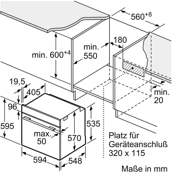 Siemens HR574ABR0 Einbaubackofen 71L CookControl10 Elektronik-Uhr EEK: A 7 Siemens HR574ABR0 Einbaubackofen 71L CookControl10 Elektronik-Uhr EEK: A – Bild 5