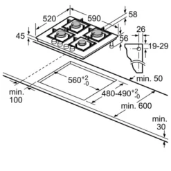 Siemens Gaskochfeld IQ300 EN6B6PB90 Kochstelle Gas Autark 60cm -Siem Kuchenartikel Verkaufsladen unnamed file 683