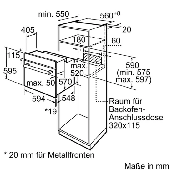 Siemens HB 113 FBS 1 Ed EB-BackofenA 5Heizarten 66L Versenkknebel 6 Siemens HB 113 FBS 1 Ed EB-BackofenA 5Heizarten 66L Versenkknebel – Bild 4