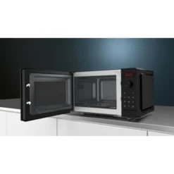Siemens FF023LMB2 IQ300 Mikrowelle, 44 X 26 Cm, 800 Watt, Drehteller 27 Cm, Türanschlag Links, CookControl7 Automatikprogramme, Favoritentaste Schwarz -Siem Kuchenartikel Verkaufsladen unnamed file 919