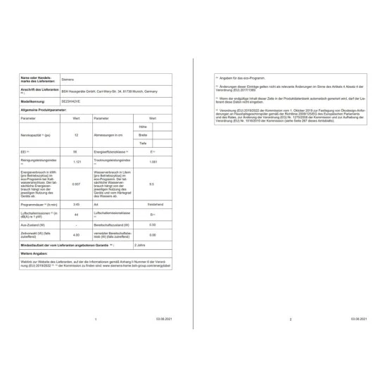 Siemens Geschirrspüler IQ300 SE23HI42VE Freistehend 60cm Edelstahl 9 Siemens Geschirrspüler IQ300 SE23HI42VE Freistehend 60cm Edelstahl – Bild 7