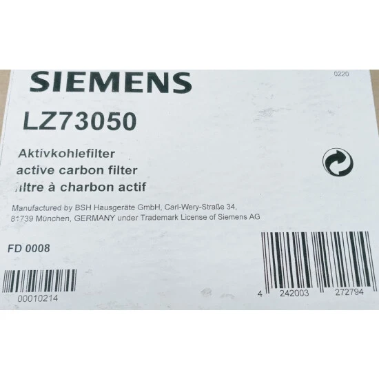 Siemens Aktivkohlefilter LZ73050 5 Siemens Aktivkohlefilter LZ73050 – Bild 3